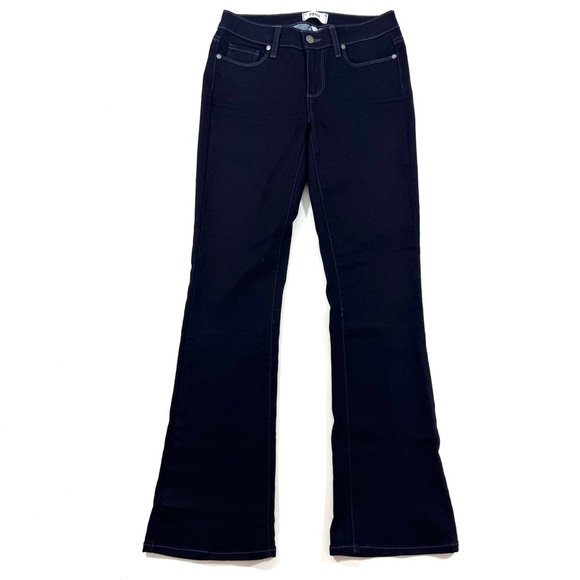 Paige Manhattan Bootcut Jeans Mid Rise Pinnacle Dark Wash - Picture 1 of 10